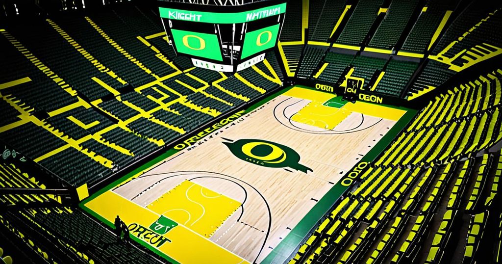 Oregon Ducks Unveil Stunning New Design for Kilkenny Court at Matthew Knight Arena