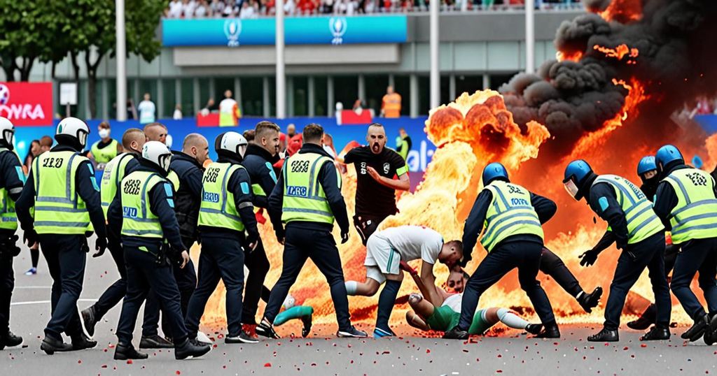 Violent Confrontation Erupts Between England and Dutch Fans Before Euro 2024 Semi-final