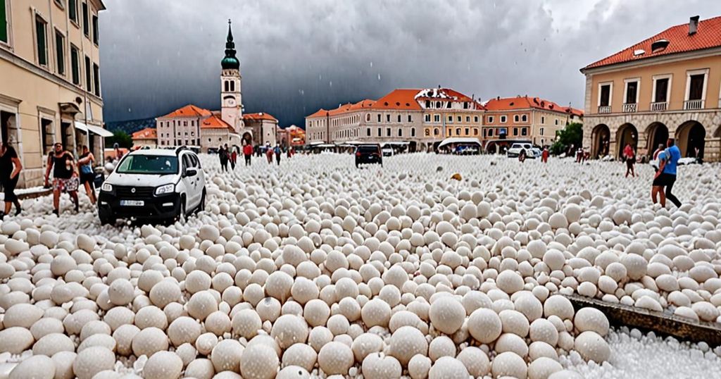 Croatia Faces Severe Storms with Tennis Ball-Sized Hail