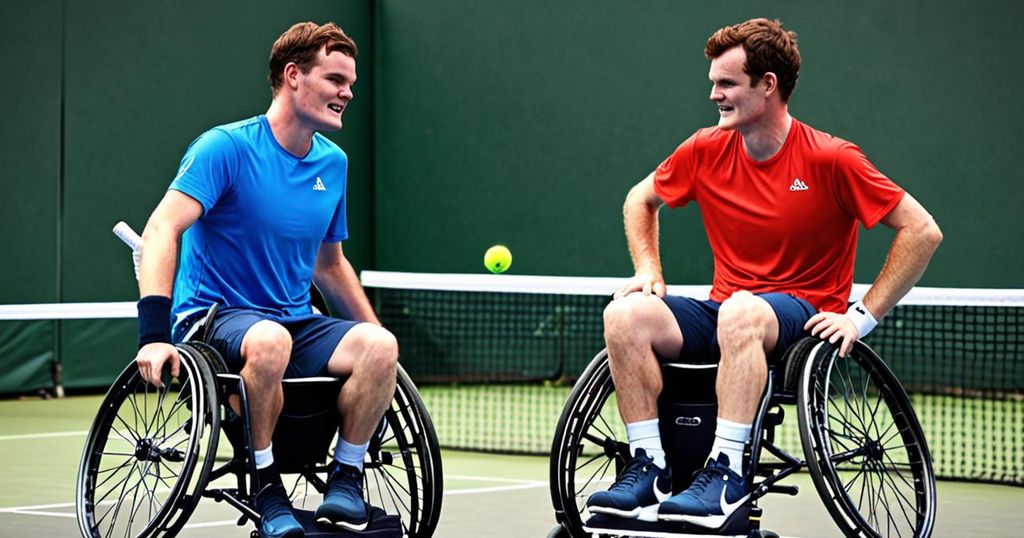 Jamie Murray Experiences Wheelchair Tennis with Paralympic Champion Gordon Reid