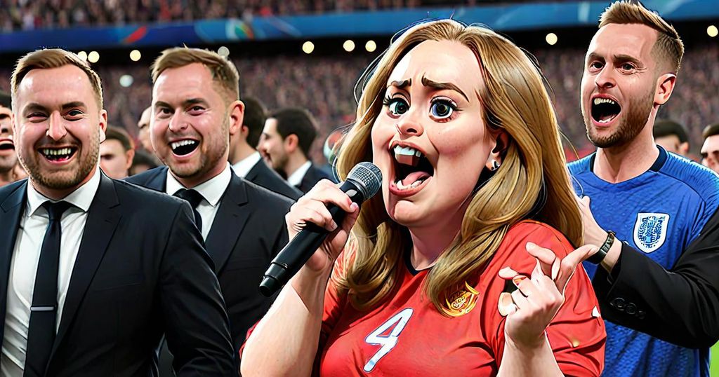 Adele Playfully Scolds Football Fans as She Cheers on England’s Euros Semi-Final Win