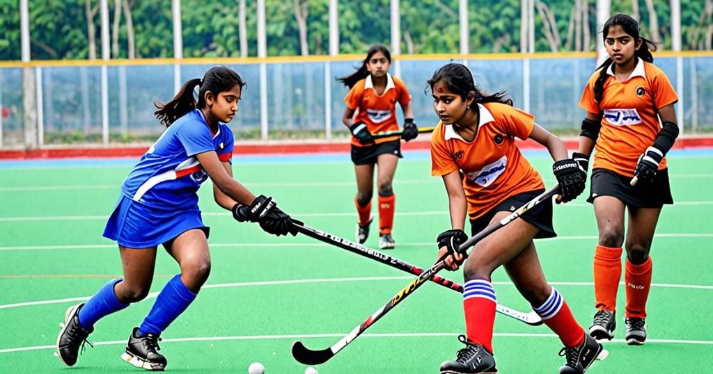 Exciting Start to the 2nd Hockey India Sub Junior Women South Zone Championship 2024