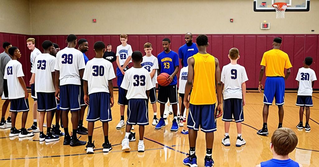 K-State Men’s Basketball Players Pitch in at Local Youth Sports Camp