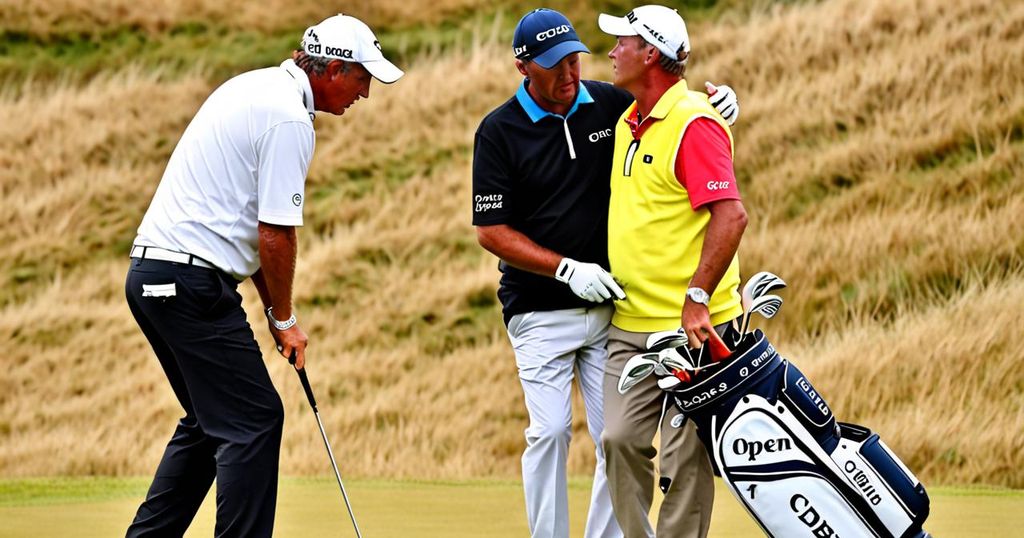 The Open Takes a Wild Turn: Jon Rahm’s Caddie Faces a Golf Ball Blow