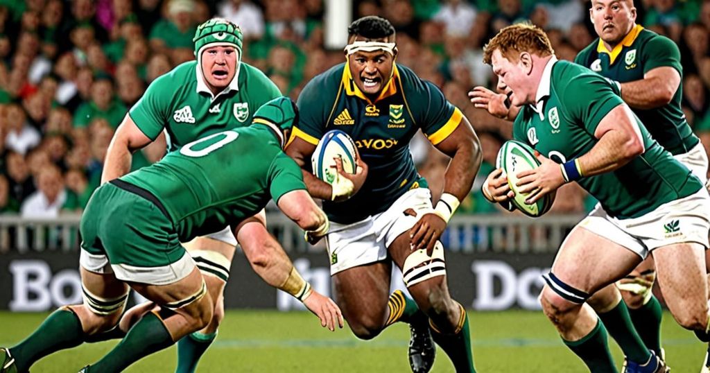 Ireland Take on South Africa in Rugby Test Match