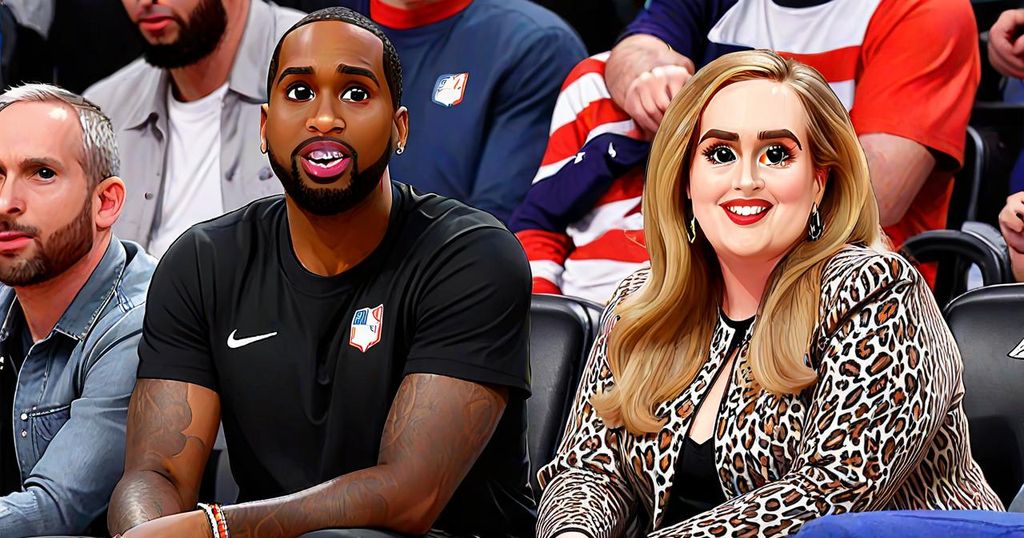 Adele and Rich Paul Enjoy Team USA Basketball Game in London